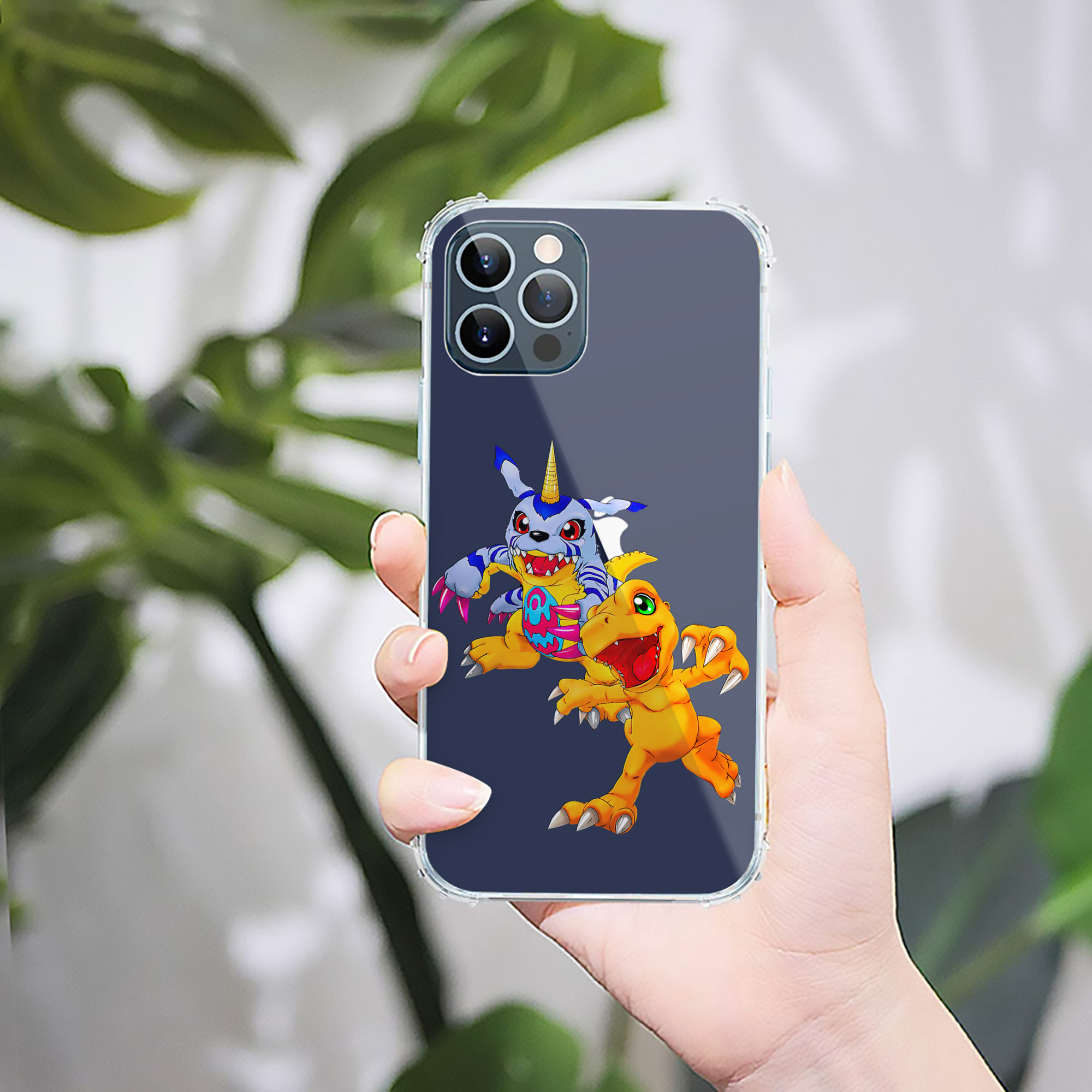 （画像用） Digimon デジタルモンスター/デジモン 【iPhone 12シリーズ対応】透明スマホケース（クリアソフトケース）